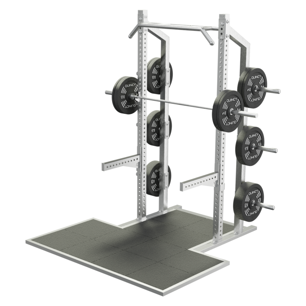Quincy Cross Competition Half Power Rack + Platform Ive Outdoor